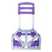 Portable Aluminium Alloy Cart Folding Push Truck Hand Collapsible Trolley Luggage Cart Purple