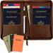 Leather Travel Wallet & Passport Holder: Passport Cover holds 4 Passports - EGP-HD-0062