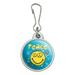 Peace Eyes Smiley Face with Flowers and Stars Officially Licensed Jacket Handbag Purse Luggage Backpack Zipper Pull Charm