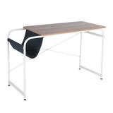 Desktop Computer Desk Laptop Study Table Office Desk With Cloth Bag Storage