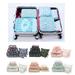 Aibecy 6 Pcs Travel Packing Bag Set Waterproof Clothes Cubes Set Luggage Pouch Organizer Set