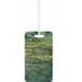 Claude Monet Water Lilies Standard Sized Hard Plastic Double Sided Luggage Identifier Tag