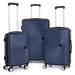 3-Piece Set Hard Shell Travel Trolley Hand Luggage Suitcase (20â€� 24â€� 28â€�) Blue