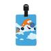 Puzzled Airplane Luggage Tag - Unique Smiling Air Plane Novelty Travel Tags For Luggage, Cute Aircrafts Travel ID Identification Label For Suitcase, Backpack, and Sports Bag - Tags for Men and Women