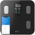 Active EraÂ® Bluetooth Bathroom Scales - Smart Digital Body Weight Scales, 16 High Precision Measurements - Micro USB Charged - Free Smartphone App, Compatible with Fitbit & Apple Health (Black)