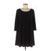 Leith Casual Dress - A-Line: Black Solid Dresses - Women's Size Medium