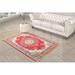 Red 120 x 0.5 in Area Rug - Bloomsbury Market Myers Oriental Machine Woven Area Rug, Synthetic | 120 W x 0.5 D in | Wayfair