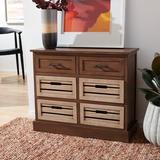 Rosecliff Heights Spuyten 6 Drawer Accent Chest Wood in Brown | 26 H x 31 W x 12.5 D in | Wayfair 193AC702A34D40AC972F7C3FD9B3E01F