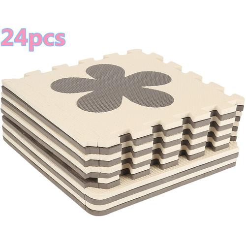 24 PCS Puzzlematte Bodenmatte Spielmatte Schutzmatte Kinderteppich Krabbelmatte Mickey