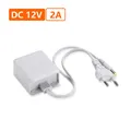 Adaptateur d'alimentation DC 12V 2A pour caméra de vidéosurveillance PTZ prise d'alimentation US EU