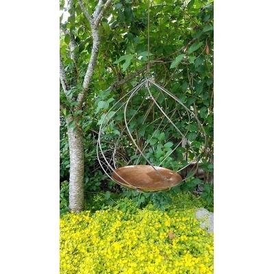 Swirl Copper Bird Bath