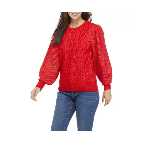 crown---ivy™-womens-balloon-sleeve-cable-knit-sweater,-red,-large/