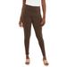 Plus Size Women's Everyday Stretch Cotton Legging by Jessica London in Chocolate (Size 34/36)