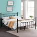 Reinforced Metal Platform Bed Frame, Black, Twin/Full/Queen Size Beds