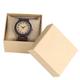 OIFMKC Wooden Watch Stylish Wooden Watch Ladies Quartz Timepiece Brown Genuine Leather Wristwatch Classic Simple Women Watches,Rose