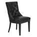 Nottingham Leather Dining Chair - Espresso - Leather Black