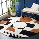 Black/Brown 96 x 0.43 in Area Rug - AllModern Antoni Handmade Wool Ivory/Black/Brown Rug Wool/Cotton | 96 W x 0.43 D in | Wayfair