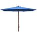 Arlmont & Co. Outdoor Umbrella Parasol Patio Sunshade Sun Shelter Bamboo & Wood | 137.8 W x 137.8 D in | Wayfair 17C46CD6A93D43BD98A58FB5C027B515
