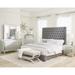 Briarley Metallic Mercury 4-piece Bedroom Set with 2 Nightstands and Chest
