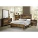 Agius Rustic Pine 4-piece Bedroom Set with 2 Nightstands and Dresser
