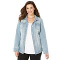 Plus Size Women's Classic Jean Jacket by Catherines in Savanna Wash (Size 2XWP)