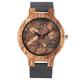 OIFMKC Wooden Watch Wooden Watches Quartz Watch Men Bamboo Modern Wristwatch Analog Nature Wood Fashion Soft Leather Creative Birthday Gifts-style1
