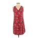 Old Navy Casual Dress: Red Floral Dresses - Women's Size X-Small