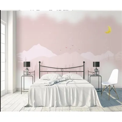 Personnalisé Rose ciel nuages poster mural, papier peint pour salon 3D papier peint chambre TV fond