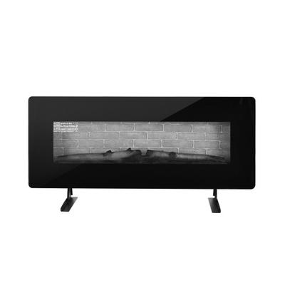 Costway 42 Inch Electric Wall Mounted Freestanding Fireplace with Remote Control-Black