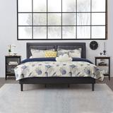 Taomika 3-Pieces Bedroom Sets with Upholstered Adjustable Bed Frame