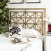 SAFAVIEH Lucinda Antique Gold Metal Headboard (Full)