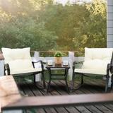 Kozyard Blue Metal 2 - Person Seating Group with Cushions