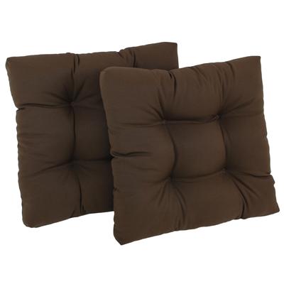 19-inch Twill Square Chair Cushion (Set of 1, 2, or 4) - 19