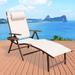 Outdoor Adjustable Recliner Folding Lounge Table Chair