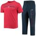 Men's Concepts Sport Navy/Red Washington Nationals Meter T-Shirt and Pants Sleep Set