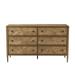 Theodore Alexander Nova 6 Drawer 63.5" W Double Dresser Wood in Brown | 37.75 H x 63.5 W x 20 D in | Wayfair TAS60036.C253