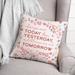 The Holiday Aisle® Agniprava Love Quote Shiplap Square Pillow Cover & Insert Polyester/Polyfill blend | 16 H x 16 W x 1.5 D in | Wayfair