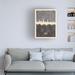 Latitude Run® Michael Tompsett 'Bruges Belgium Skyline Gray' Canvas Art Canvas in Brown/Gray/Green | 19 H x 14 W x 2 D in | Wayfair