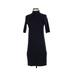 Ann Taylor Casual Dress - Sheath: Blue Solid Dresses - Women's Size X-Small