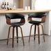 PU Leather Upholstered Swivel Bar/Counter Stool