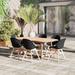 Amazonia Teak Hawaii 7-Piece Extendable Patio Dining Set - 7 Piece