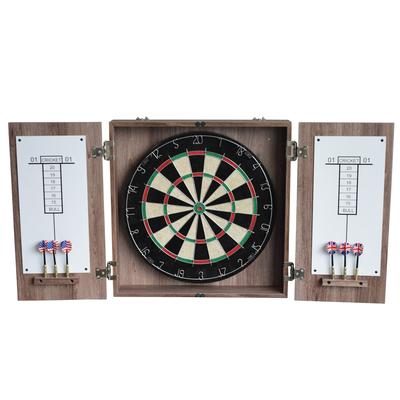 Hathaway Winchester Bristle Dartboard and Cabinet Set - Driftwood Finish