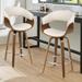 PU Leather Upholstered Swivel Bar/Counter Stool