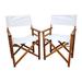 2pcs Folding Chair Wooden Director Chair Canvas Folding Chair set