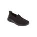 Wide Width Women's The Go Walk Joy Slip On Sneaker by Skechers in Black Wide (Size 7 W)