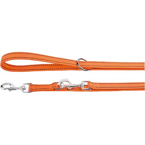 HEIM Hundeleine Nylon-Reflex, Länge: 200 cm orange Hundeleinen Hund Tierbedarf
