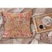 East Urban Home Ambesonne Orange Fluffy Throw Pillow Cushion Cover, Design Elements Traditional Paisley Floral Pattern Swirls Leaves Motif | Wayfair