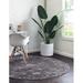 Gray 84 x 84 x 0.25 in Area Rug - One Allium Way® Mangine Ikat Stone Area Rug Polypropylene | 84 H x 84 W x 0.25 D in | Wayfair