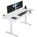 Vivo Electric Height Adjustable Standing Desk Wood/Metal in White | 59 W x 23.6 D in | Wayfair DESK-KIT-1W6W