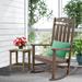 Red Barrel Studio® Outdoor Rocking Chair in Gray/Brown | 42.13 H x 25.5 W x 34.25 D in | Wayfair 9EAFD13437004D0B81AF6E14188D4A40